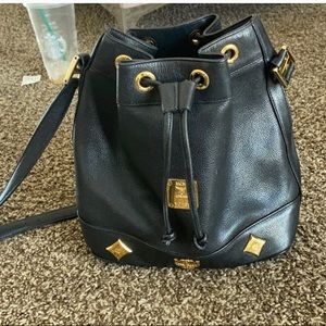 MCM mini bucket bag